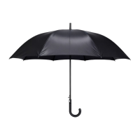 秦泰(Cqint) QTUM-02 双层碰击布长柄伞 黑色(计价单位:把)