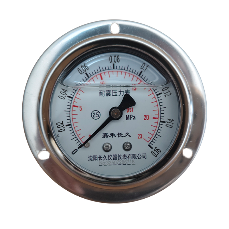 嘉禾长久 耐震压力表轴向带边检测型 YTN60ZT 块