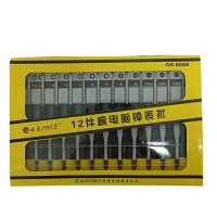 欧克 螺丝刀12件钟表螺丝批组套12件OK-8088/套