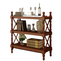 宜掌柜 实木书架 三层 个