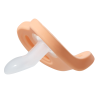 安抚奶嘴M号1个装(珊瑚橙)适合6个以上月宝宝全硅胶斥菌安抚奶嘴原装进口