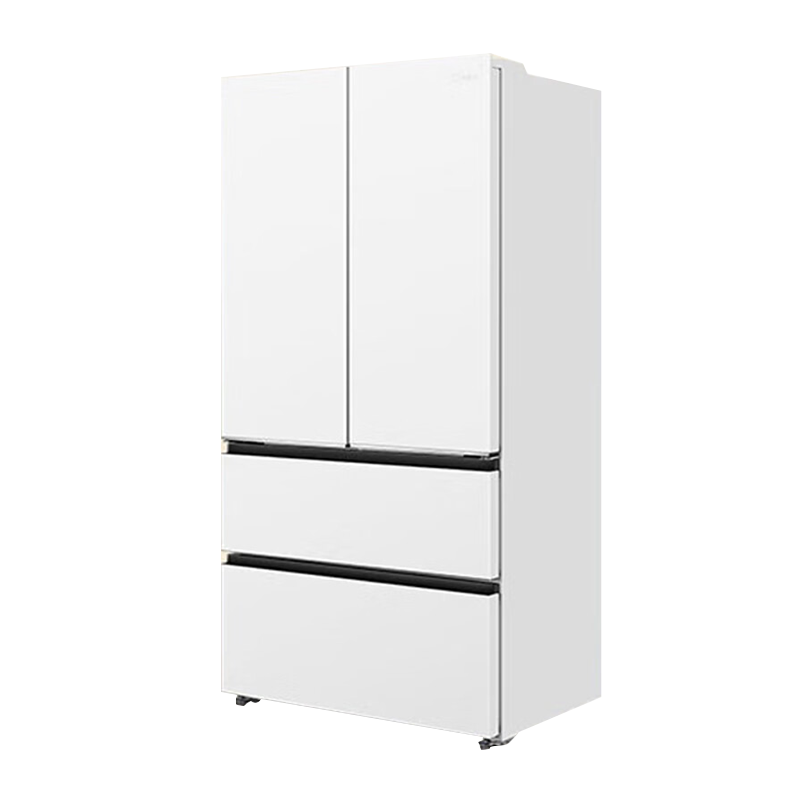 美的(Midea)503升超薄平嵌法式多门四门家用冰箱大容量一级能效风冷无霜底部散热BCD-503WUFPZM(E)白色