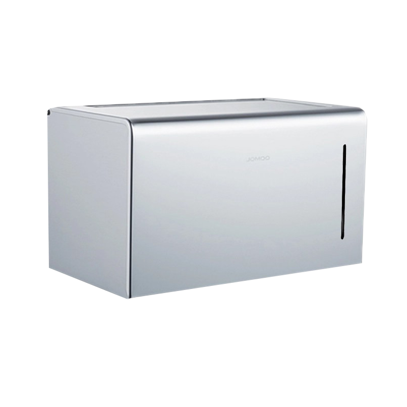 九牧(JOMOO)卫生间纸巾盒厕所卫生纸置物架抽纸盒免打孔防水纸巾架厕纸盒939010-7Z-1