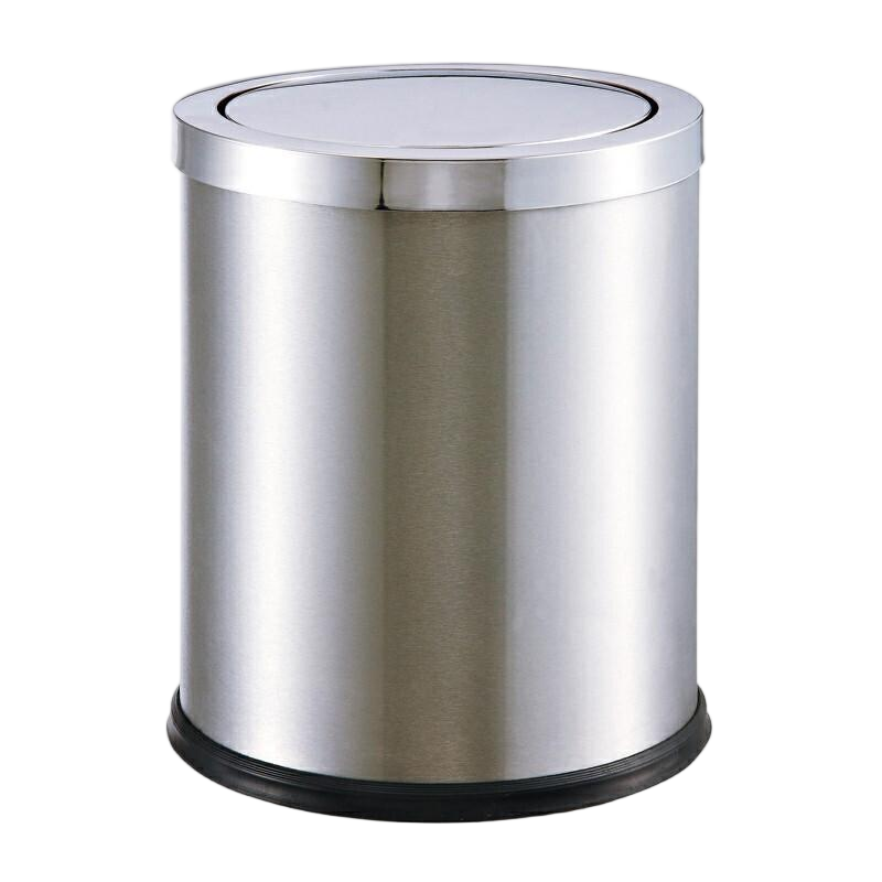鑫睿辉 推盖垃圾桶 不锈钢 个