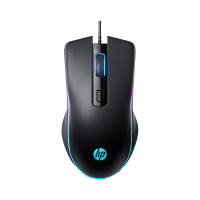 惠普M200游戏鼠标有线鼠标电竞游戏低音办公电脑炫彩鼠标usb[白色]低音版