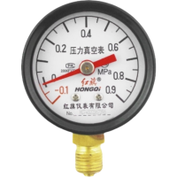 红旗 真空压力表定制检测款YZ40(压力值需备注) 块