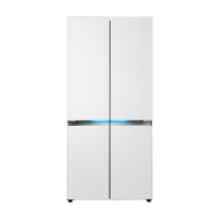 美的(Midea)熊墩墩603升十字四开门底部散热超薄纯平全嵌PST+净化风冷无霜变频冰箱BCD-603WUSPZM(E