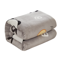 LA MAISON DE SASHA法兰绒盖毯可爱熊猫印花空调毯