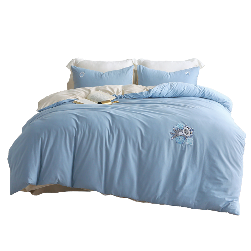 LA MAISON DE SASHA 上新了故宫联名家纺床单四件套纯棉刺绣亲肤舒适设计简约大方