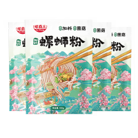 螺霸王 经典螺蛳粉 400g菌菇*4袋 加料菌菇正宗柳州 柳州特产 酸辣米线速食方便面粉丝夜宵美食