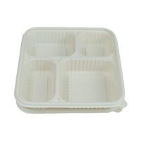 熊晟 玉米淀粉可降解一次性餐盒 1300ml 200个/箱