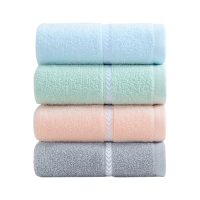 洁丽雅毛巾4条装新疆棉柔软吸水擦脸家用加厚W2728