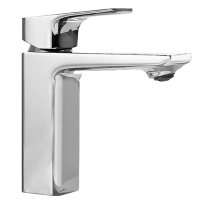 九牧(JOMOO)面盆水龙头冷热硅黄铜洗脸盆台盆卫卫生间浴室柜方形单把水龙头32349-590