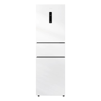 美的(Midea)271升三门冰箱小型电冰箱三开门一级能效节能风冷无霜双净味家用租房 MR-283WTPZE 极地白