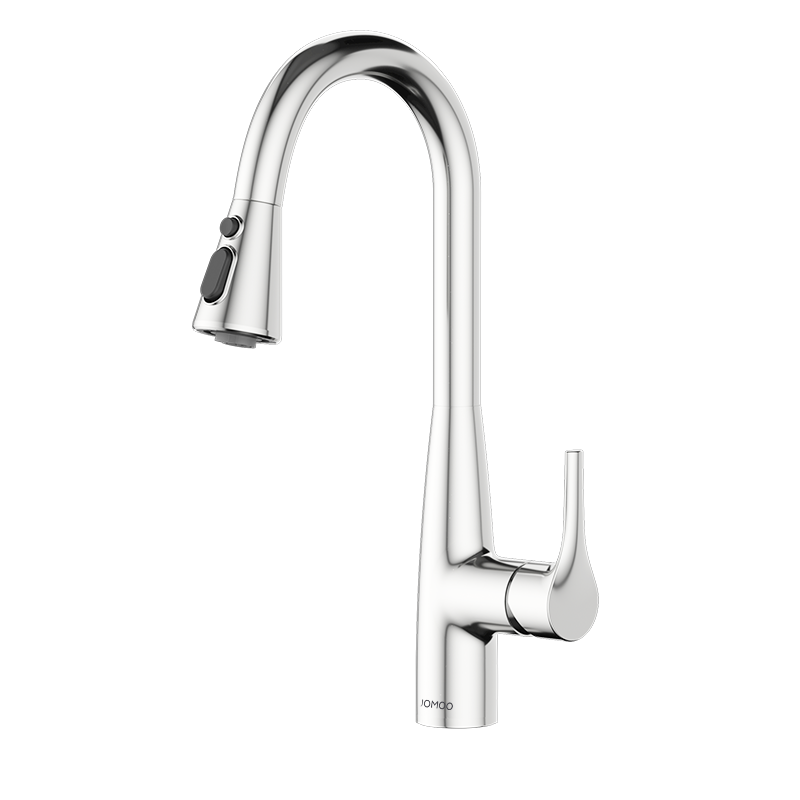 九牧(JOMOO)抽拉悬停厨房水龙头冷热出水可旋转三档切换龙头33098