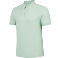 乔丹 男款短袖T恤衫运动POLO衫 夏季冰感防晒衣QTEHS3253032 烟雨绿XL/件