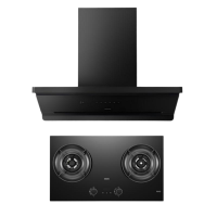 老板(Robam)[超薄平嵌小黑镜L3]抽吸排油烟机顶侧一体27大吸力 烟灶联动[高端定时+防干烧套装]L3+C5天然气