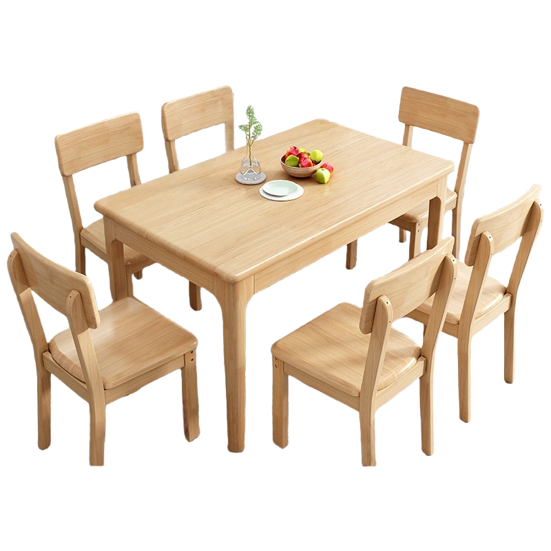 珂攸洋实木餐桌套