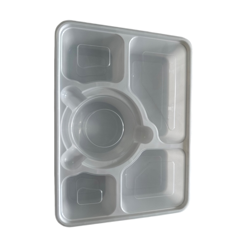 金胜星一次性锁扣五格餐盒 1300ml 100套/箱