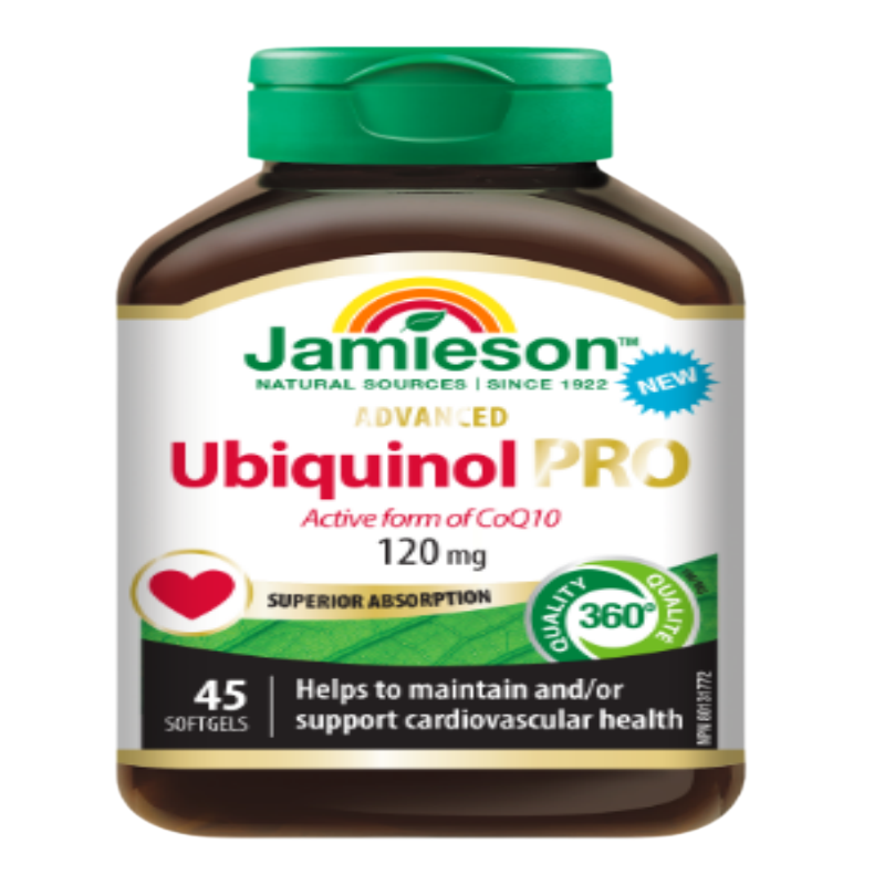 Jamieson健美生进口辅酶q10长期熬夜备孕软胶囊进口45粒 效期26年8月