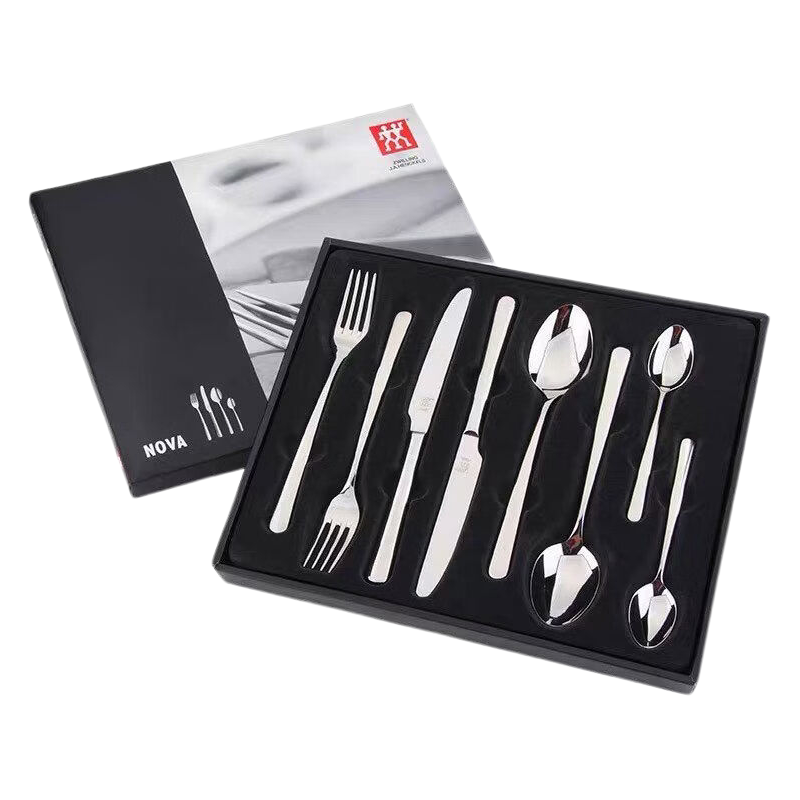 双立人西餐具八件套顺滑圆润一体成型Nova系列07141-208