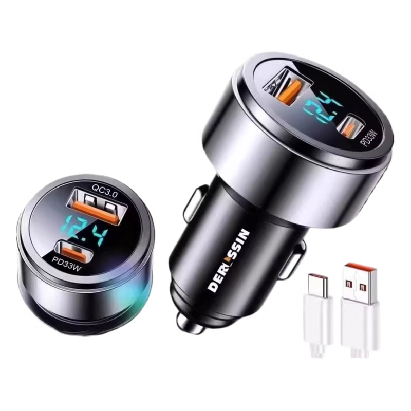 2026新款车载充电器超级快充快充汽车内点烟器转换插头120w一拖二4204