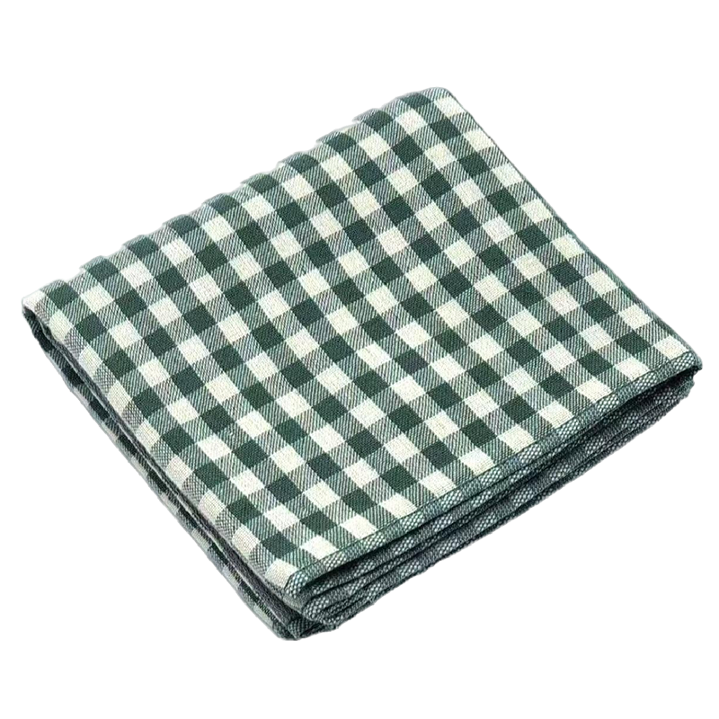 秦泰(Cqint) QTMJ-16 千鸟格 毛巾 33*73cm 100克 绿色