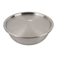 金桂昊 304 不锈钢汤盆 砂光汤盆+盖子 28cm 个