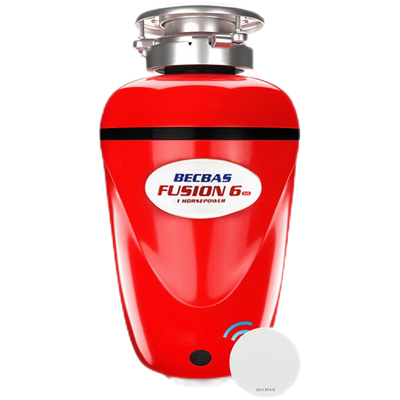 贝克巴斯(BECBAS)F6evo 厨房食物垃圾处理器 家用厨余粉碎机 旗舰款 无线开关750瓦大功率