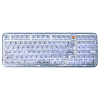 coolkiller北极熊CK98全透明机械键盘三模客制化蓝牙无线游戏电竞冰刃轴 线性轴