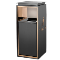 鑫睿辉 不锈钢垃圾桶 黑金款 个