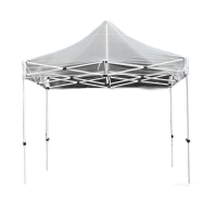 劲脉 全透明帐篷 特厚六棱架3*4.5*2M 顶