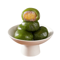 艾草青团蛋黄肉松芋泥糯米滋雪媚娘网红零食特产6枚/袋