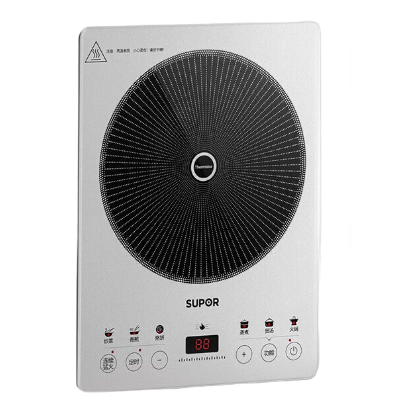 苏泊尔(SUPOR)电磁炉风火轮系列家用猛火电陶炉匀热电磁灶电池炉一体炫彩微晶面板 C22-IA868D[单炉]