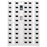 戴劲手机充电柜智能人脸识别手机柜寄存柜电子设备管理柜存包柜 50门手机充电柜