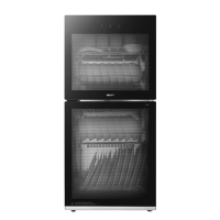 名气(MQ)立式消毒柜小型家用大容量高温二星级紫外线消毒碗筷餐具母婴奶瓶双门100L四层碗柜不锈钢层架X100A