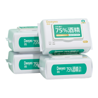 德佑湿巾40抽*4包加厚加大杀菌酒精2001DYWP929
