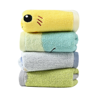 洁丽雅毛巾4条装卡通家用擦脸巾柔软亲肤吸水211041TA