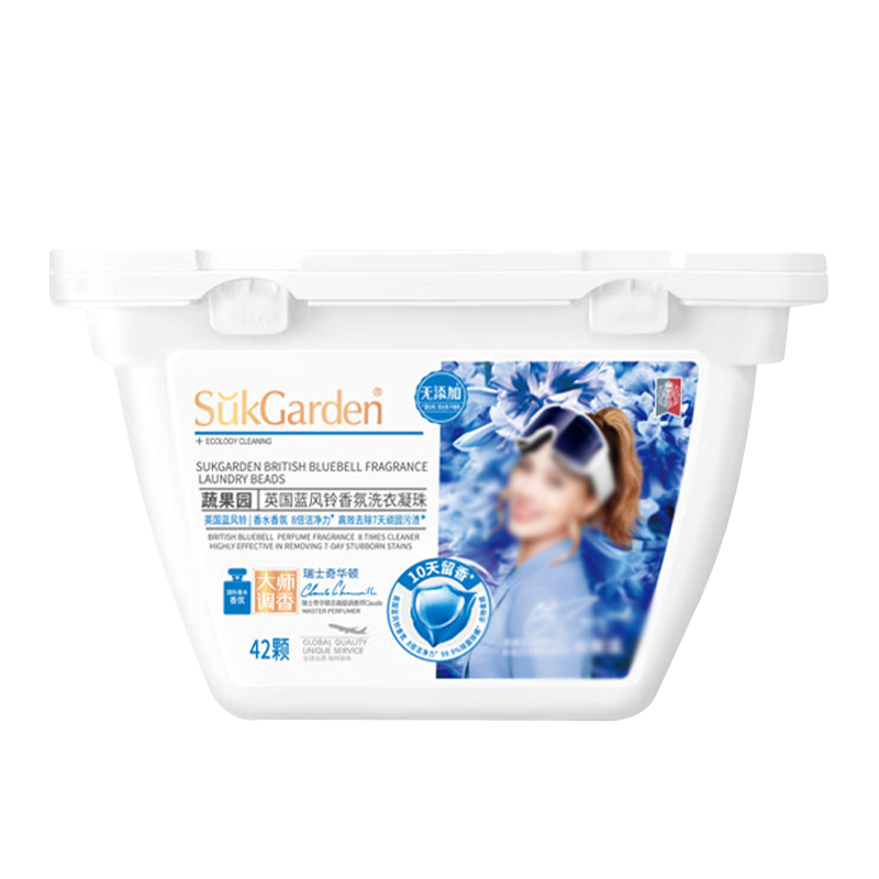 蔬果园洗衣凝珠8g*42颗除菌除螨洁净异味蓝风铃香SGY0739