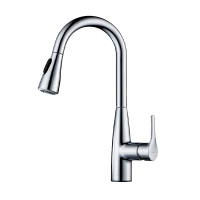 九牧(JOMOO)抽拉式家用厨房水龙头万向伸缩洗菜盆水槽水池冷热33150-385/1B-Z