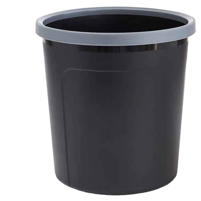 鑫睿辉 圆形垃圾桶 黑色 个