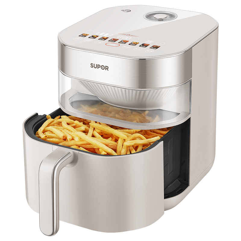 苏泊尔(SUPOR)空气炸锅7L家用多功能远红外双热源加热SD锁嫩炸烤箱一体易清洗空炸KD70YQ889