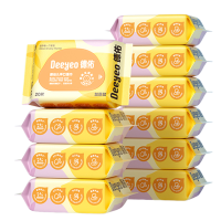 德佑湿巾20片*10包加厚加大婴幼儿手口2007DYWP231