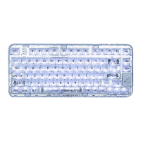 coolkiller北极熊CK75全透明机械键盘三模客制化蓝牙无线游戏电竞冰刃轴 线性轴