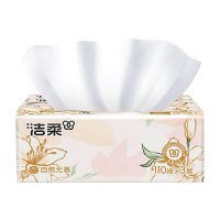 洁柔纸面巾110抽*3层*20包东方花园软抽JR300-24E包-20