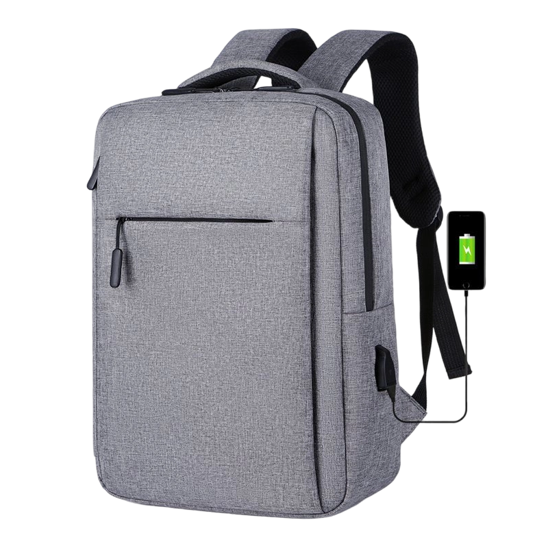 古梵华多功能背包商务电脑包usb充电双肩背包GFH2058/个