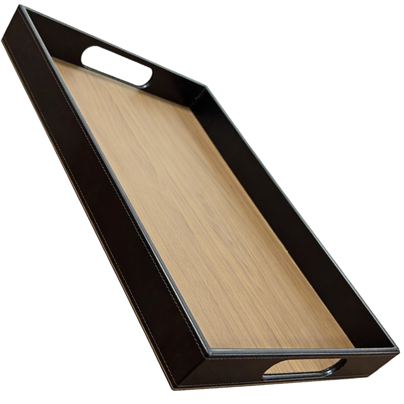 山之只 托盘收纳盒带孔 39*26*4cm 个