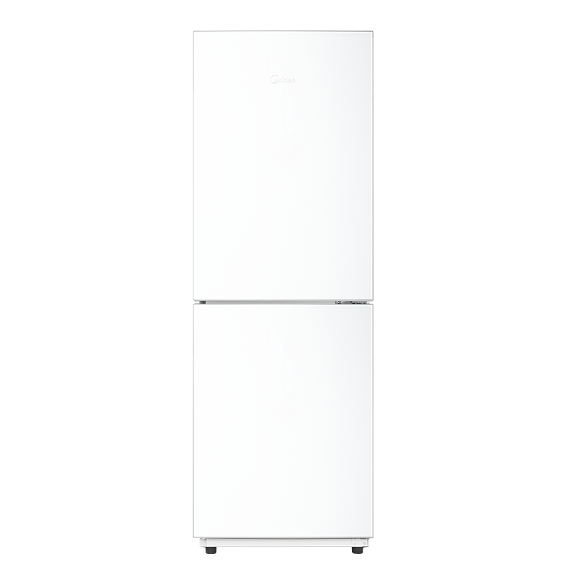 美的(Midea)186L两门冰箱双系统双循环风冷无霜租房小户型双门电冰箱家用小冰箱一级能效MR-196W极地白