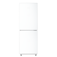 美的(Midea)186L两门冰箱双系统双循环风冷无霜租房小户型双门电冰箱家用小冰箱一级能效MR-196W极地白