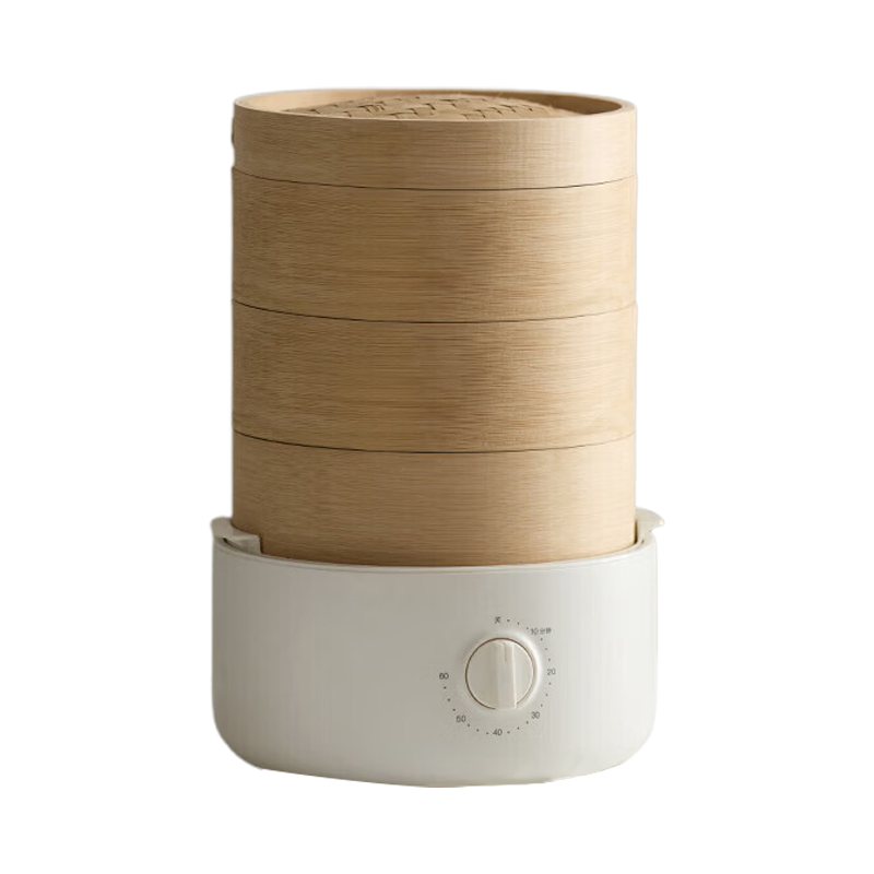 OLAYKS立时电蒸锅2L三层竹笼智能控制OLK-03-02A